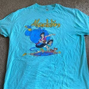 Womens Blue Disney Aladdin Tshirt